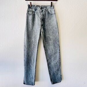 Sold Super High Rise Grey Dark Wash Western Mom Jean Vintage Size 5